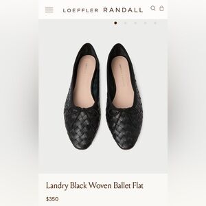 Loeffler Randall Landry Black Woven Flat